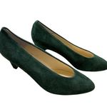 Evan Picone  women’s green leather suede heels shoes size 5M SKU 3812 Photo 2