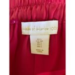 House of Harlow 1960 Hot Pink Satin Pull Up Wide Leg Pants Elastic Waist Sz S Photo 9