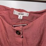 MINE MAUVE TIE WAIST BUTTON UP MINI DRESS SMALL Photo 2