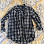 Faded Glory  blue and white oversized flannel size small Photo 0