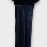 CDC Evening Vintage Formal Dress Floor Length Prom Velvet Bedazzled Size 10 Blue Photo 5