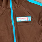 Hollister  San Clemente Surf Academy Brown Poly Zip Front Jacket Size Small Photo 2