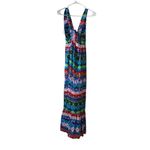 BORGO DE NOR Mila Floral Print Maxi Dress in Talitha Blue Sz 8 UK/4 US Photo 4