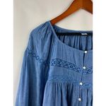 Old Navy Women’s  Blue Button Up Long Sleeve Blouse Size XL Photo 4