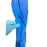 EXPRESS Romper Size 2 Royal Blue Zip Front Ruffle VNeck Sleeveless Lined Pockets Photo 3