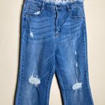 Risen  JEANS RAW EDGE WAIST W FRAYED HEM FLARE  Photo 9
