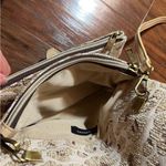Anthropologie NWOT Crossbody Bag Woven Fabric Beige Sable Animal Graphic Clutch Photo 4