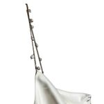 Sachin + Babi NWT Sachin +‎ Babi Pema Dress Size 2 White Pearl Slip Midi Cowl Neck Photo 4