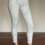 Helmut Lang  | Crackle Print Low Rise Cropped Trousers Size 24 Black White Photo 0