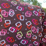 Landau Brown Ruffle Scrub Top Small S Photo 5