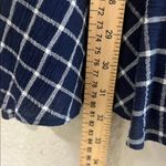 BP . Nordstrom Glen Plaid Wrap Short Sleeve Shorts Romper. Size Med blue & white Photo 11
