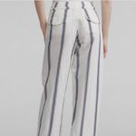 Rag and Bone Oasis high-waist straight-leg striped cotton-linen pants size 2 XS Photo 3