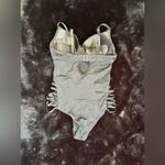 Prima Valentina Black Cutout Strappy Bodysuit Photo 4