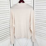 Topshop Oversized Slouchy Mock Neck Sweatshirt Nude Pink Size 8 Photo 7