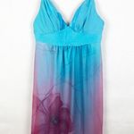 Y2K Fairy Pastel Whimsical Midi Babydoll Dress Womens Medium Event Romantic Blue Photo 0