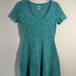 M Missoni Teal Green Knit Scoop Neck Skater Dress EU 42 / US M Above Knee EUC Size undefined Photo 4