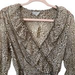 ANTHRO Ranna Gill Leopard Wrap‎ Dress NWT Tan Size XS Photo 5