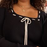 NEW Arula Black Ribbon Sweater Plus Size C / 3X NWT Photo 2