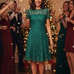 Diane Von Furstenberg  Green Fifi Lace Dress Photo 1