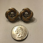 Brighton Vintage Knot Gold & Silver CZ Clip On Earrings Photo 3