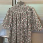 Vintage 80's HerbCraft II House Coat Duster Cottagecore Prairie Floral Medium Photo 3