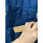 Susan Graver  Women’s Jacket Water Resistant Zip-Front Grommet Trim Blue Size M Photo 3