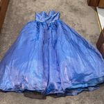 The Cool Collection Periwinkle Blue/Silver Beaded Strapless Dress SIZE 8 Blue Photo 0