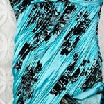 Mac Duggal  Prom‎ Y2K Aqua Black Lace Mermaid Dress 80102M NWT Photo 6