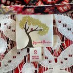 Fig and Flower Multicolored Retro Print 3/4 Bell Sleeve Shift Mini Dress Orange Photo 6