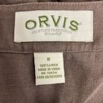 Orvis Orvin 100% Linen Womens Lightweight Jacket Blazer Top Brown Size 8 Button Photo 6