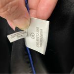 Calvin Klein Black Wool Blend Trench Coat with Leather Trim Accents size L Photo 11