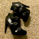 Sam & Libby  Ankle Boot Medium Black Faux Suede‎ size 8 Photo 4