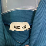 Alix NYC  Conner Ribbed Knit Cut Out Midi Dress Prussian Blue Size M NWT Photo 7