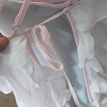 Victoria's Secret  pink flowy sheer cop top size small Photo 10