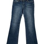 No Boundaries Y2K  Juniors‎ Embellished Waist Bootcut Jeans Dark Sandblast Size 5 Photo 0