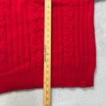 Vtg. GANT Red Cable Knit Sweater 100% Lambswool Men's M Made in Korea Pullover Size M Photo 5