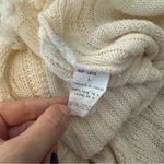 Sharagano  Paris Cream V-Neck Sweater with Fringe Small Photo 4