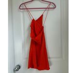 ZARA  Orange Satin‎ Effect Mini Slip Dress Small Photo 4