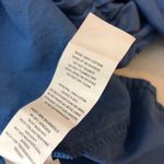 Boohoo Blue  Long Sleeve Tie Front Romper 100% Cotton Womens Casual Style US 4 Photo 3