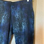 Liz Lange  Blue and Black Patterned Leggings large Photo 3