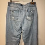 American Eagle  Womens Stretch Curvy Mom Jeans Sz 14 Distressed Photo 2