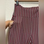 CAbi Red and White Patterned Pants Photo 3