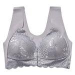 Source Unknown NWOT! Sexy Front Closure Lace Deep V-Neck Plus Size Wirefree Push Up Bra Photo 2