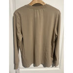 Boody T Shirt Womens Small Beige Long Sleeve Bamboo Organic Cotton Active Crew Tan Photo 10