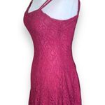 Vintage All That Jazz Slip Dress Burgundy Floral Lace Cocktail Sleeveless Mini Red Size XS Photo 2