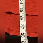 Lucky Brand  Burnt Orange 1/4 Button-Up High/Low Long Sleeve Shirt size M Photo 11