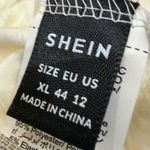 SheIn NWOT  Off White Long Sleeve Textured Crew Neck Sweater / XL Photo 5