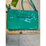 Kate Spade NWT Amy Camellia Street Bright Beryl Patent Leather Crossbody Bag Photo 6
