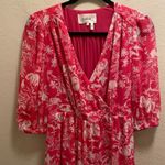 Ba&sh  Pink & White Ulia Floral Wrap Mini Dress Size XS New Without Tag Photo 2