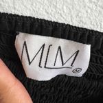 MLM Black Smocked Body Dress Boho‎ Cottagecore Prairie Minimalist Medium Photo 2